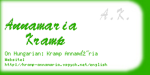 annamaria kramp business card